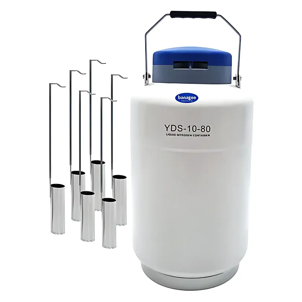 Banagee YDS-10-80 10-Liter Static Biological Liquid Nitrogen Storage Dewar