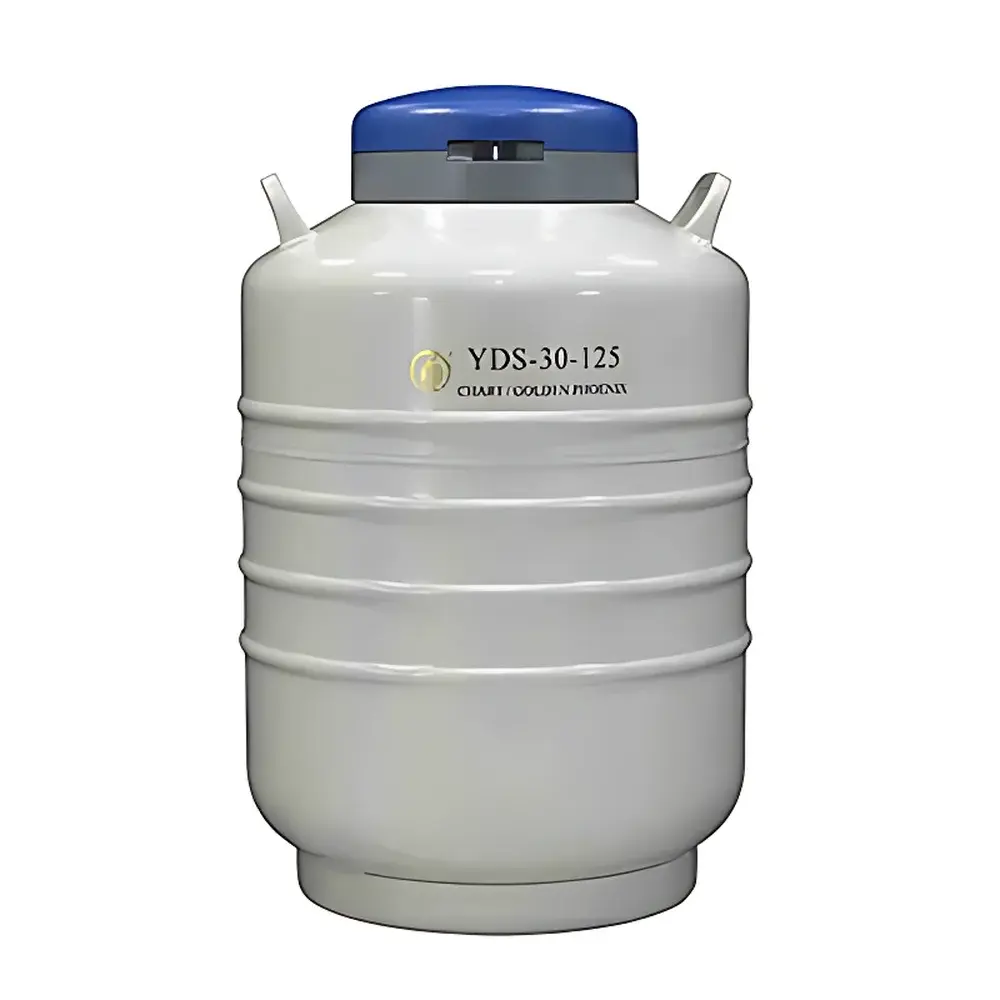 Jinfeng YDS-30-125 Square-Lift Canister Liquid Nitrogen Cryogenic Storage Dewar
