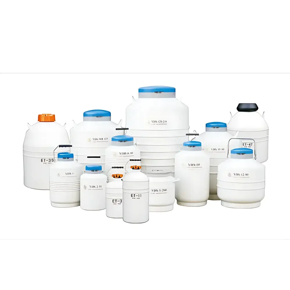 Jinfeng YDS-30-125 Square-Lift Canister Liquid Nitrogen Cryogenic Storage Dewar