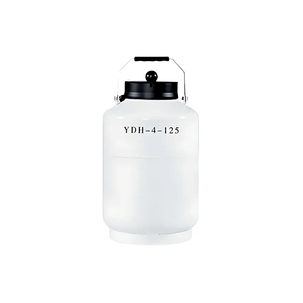 BENDER YDH-4-125 Aviation-Grade Dry Shipper Liquid Nitrogen Container (4L Capacity, 125mm Neck Opening)