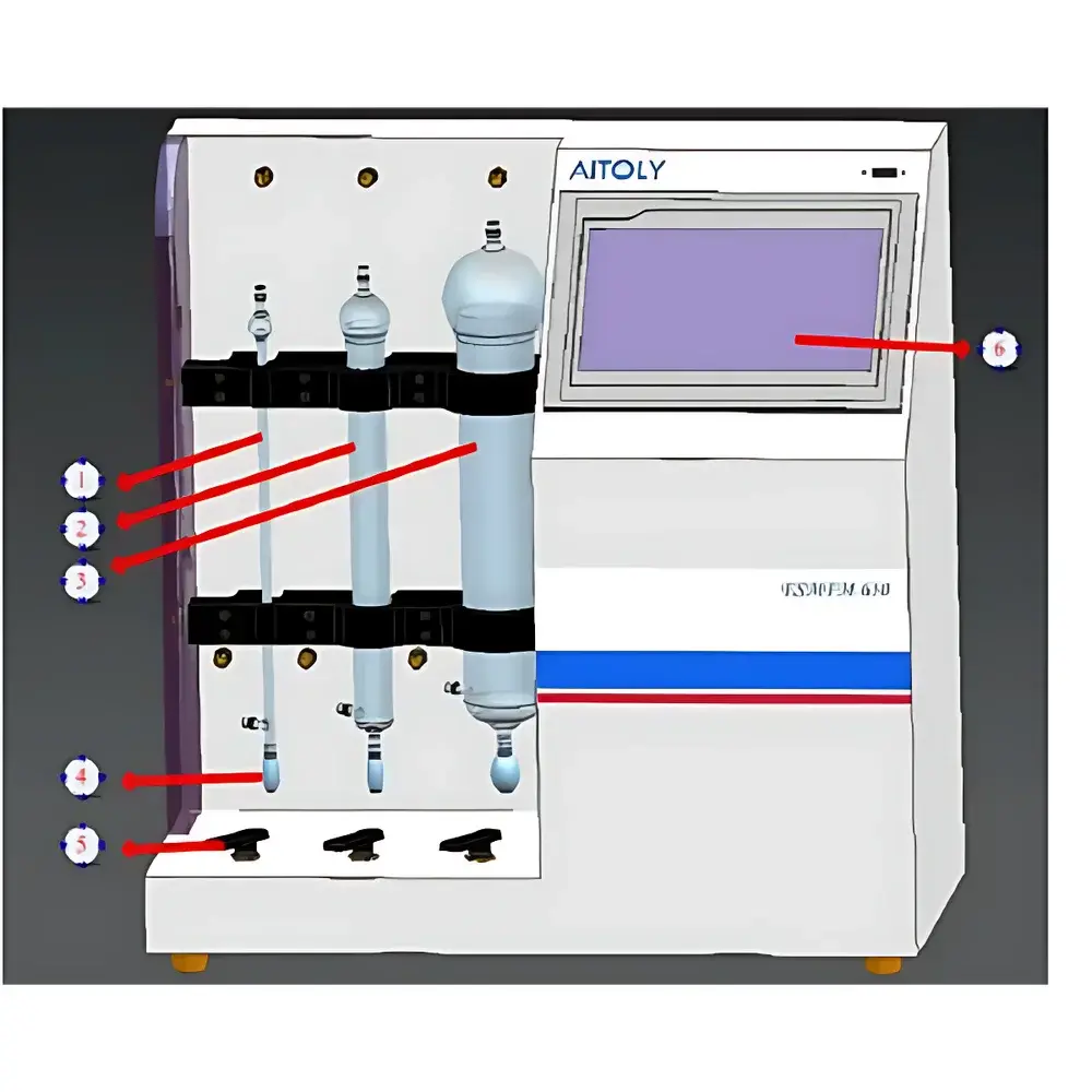AITOLY ESMFM-650 Standard Soap Film Gas Flowmeter Calibration System