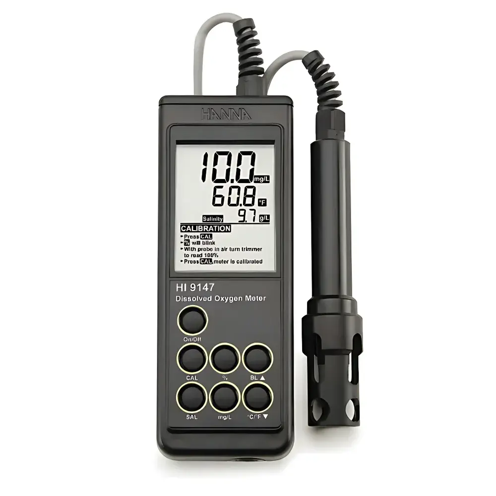 Hanna HI9147 Portable Dissolved Oxygen Meter for Aquaculture