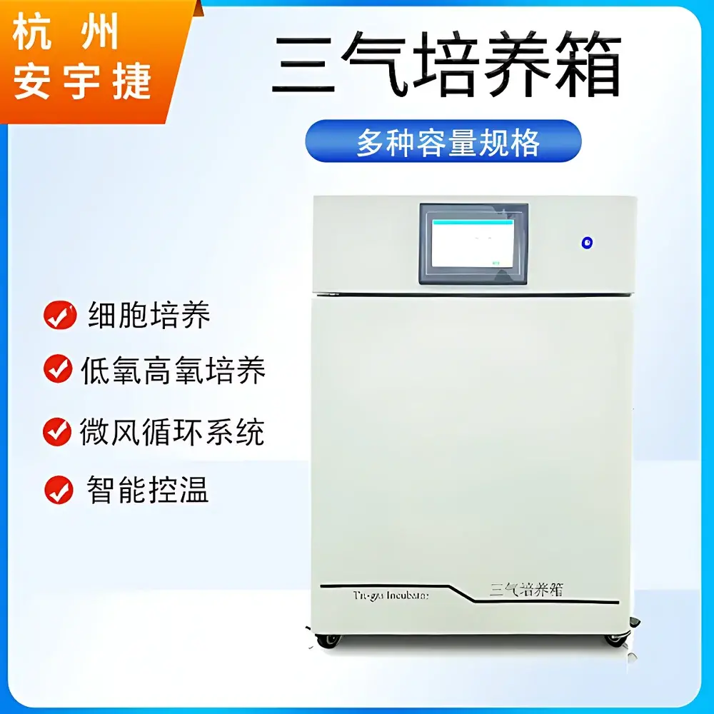 AnYuJie AYJ-KB50B Tri-Gas Incubator (O₂/N₂/CO₂) with Water-Jacketed Temperature Control