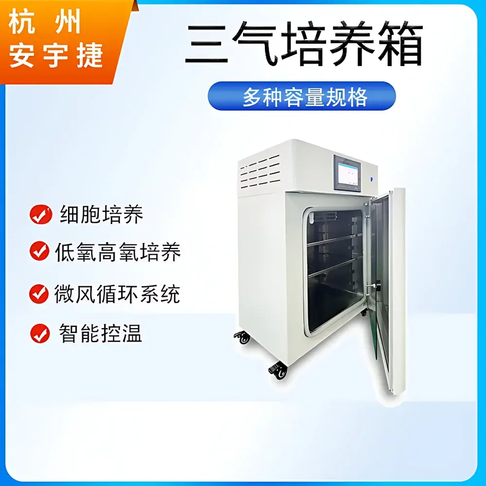 AnYuJie AYJ-KB50B Tri-Gas Incubator (O₂/N₂/CO₂) with Water-Jacketed Temperature Control