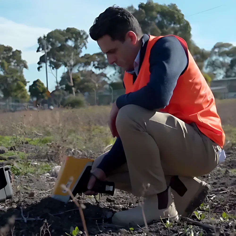 EVDENT Vanta Series Portable X-Ray Fluorescence (XRF) Spectrometer for Soil Heavy Metal Screening and Lateritic Nickel Ore Exploration