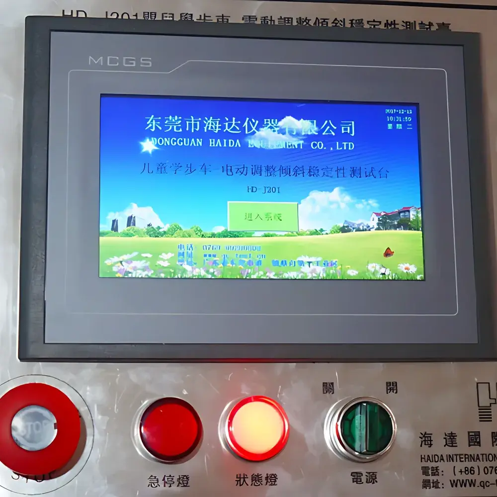 HAIDA HD-J201 Electrically Adjustable Tilt Stability Test Stand for Infant Walkers